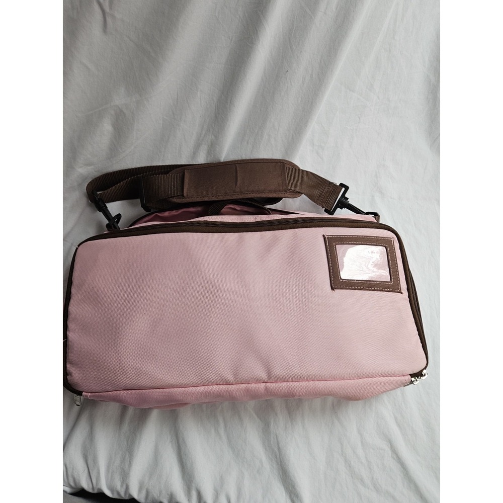 EK Success‎ Pink Brown Craft Scrapbooking Tote Bag Solid Pattern